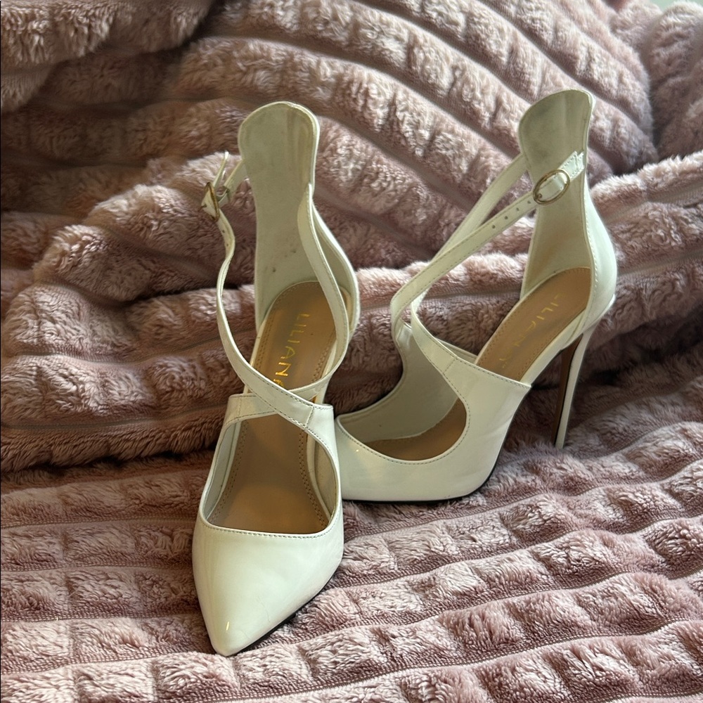 Liliana white Stiletto Heels